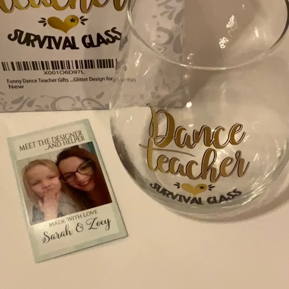 Dance Teacher Survival Wine Glass